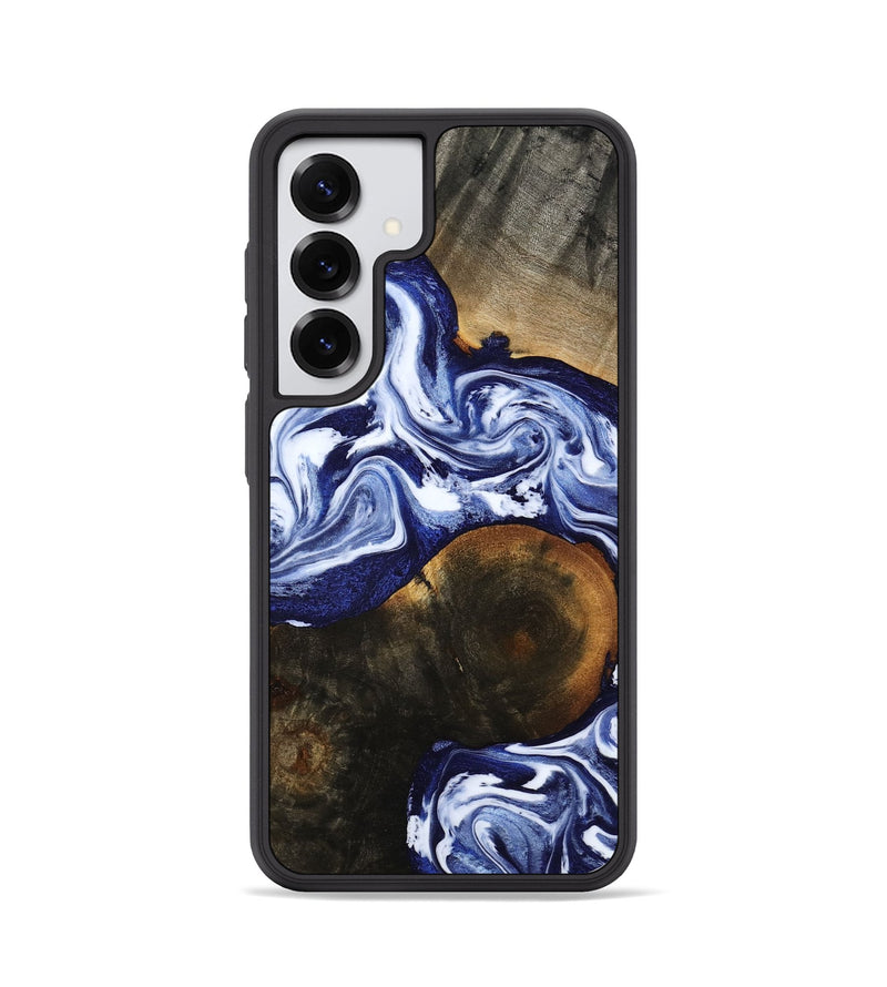 Galaxy S25 Wood Phone Case - Amirah (Blue, 787265)