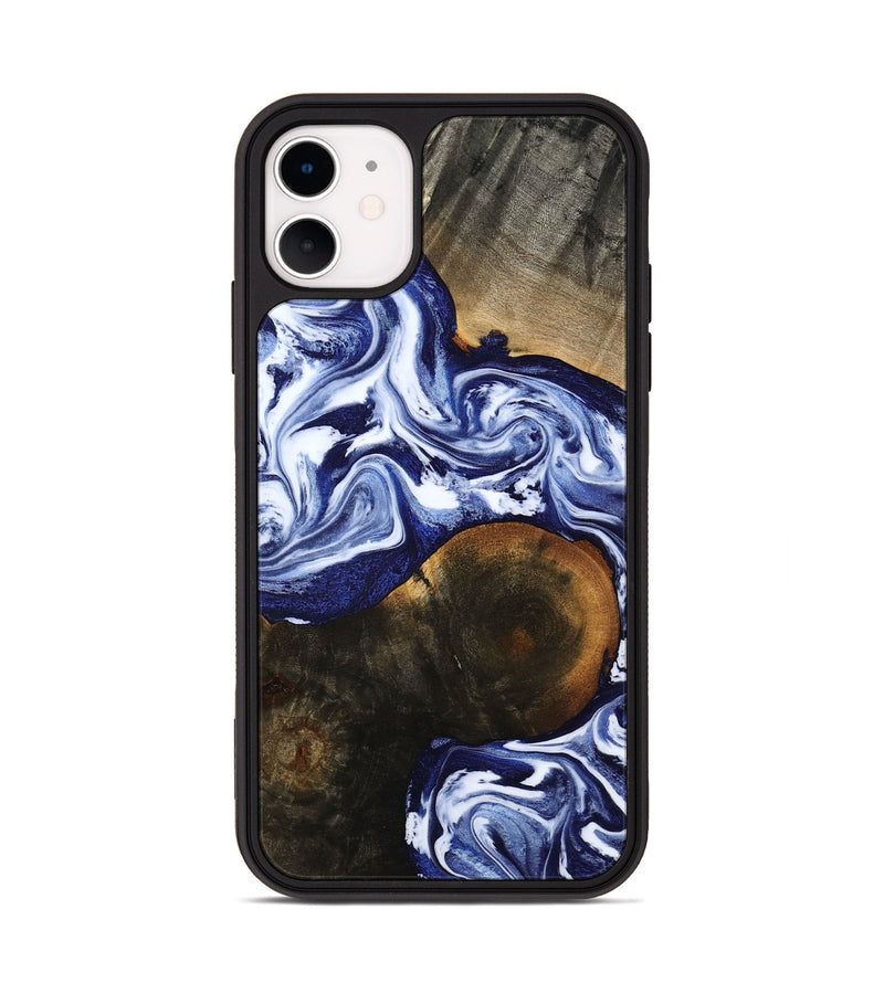iPhone 11 Wood Phone Case - Amirah (Blue, 787265)