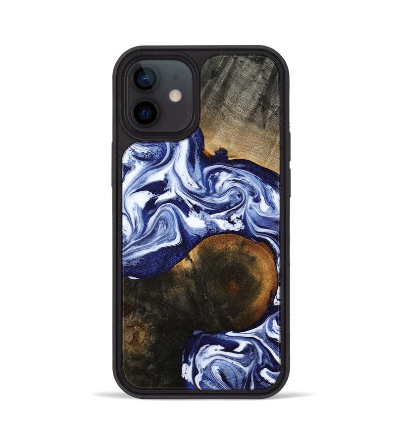 iPhone 12 Wood Phone Case - Amirah (Blue, 787265)