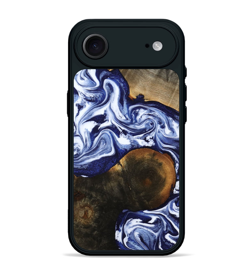 iPhone 17 Air Wood Phone Case - Amirah (Blue, 787265)