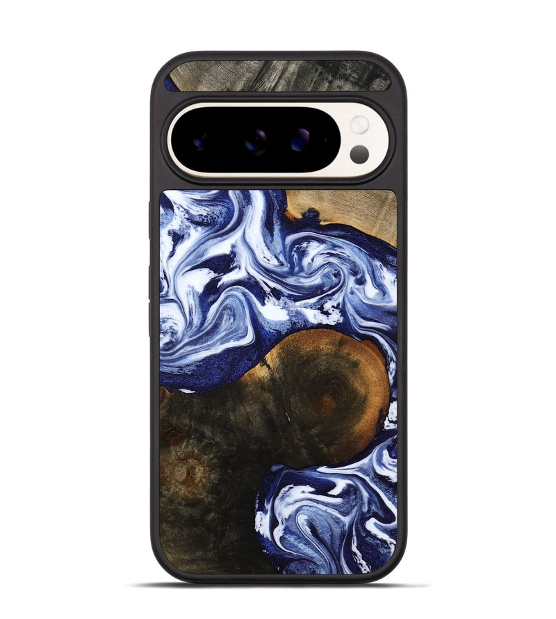 Pixel 9 Wood Phone Case - Amirah (Blue, 787265)