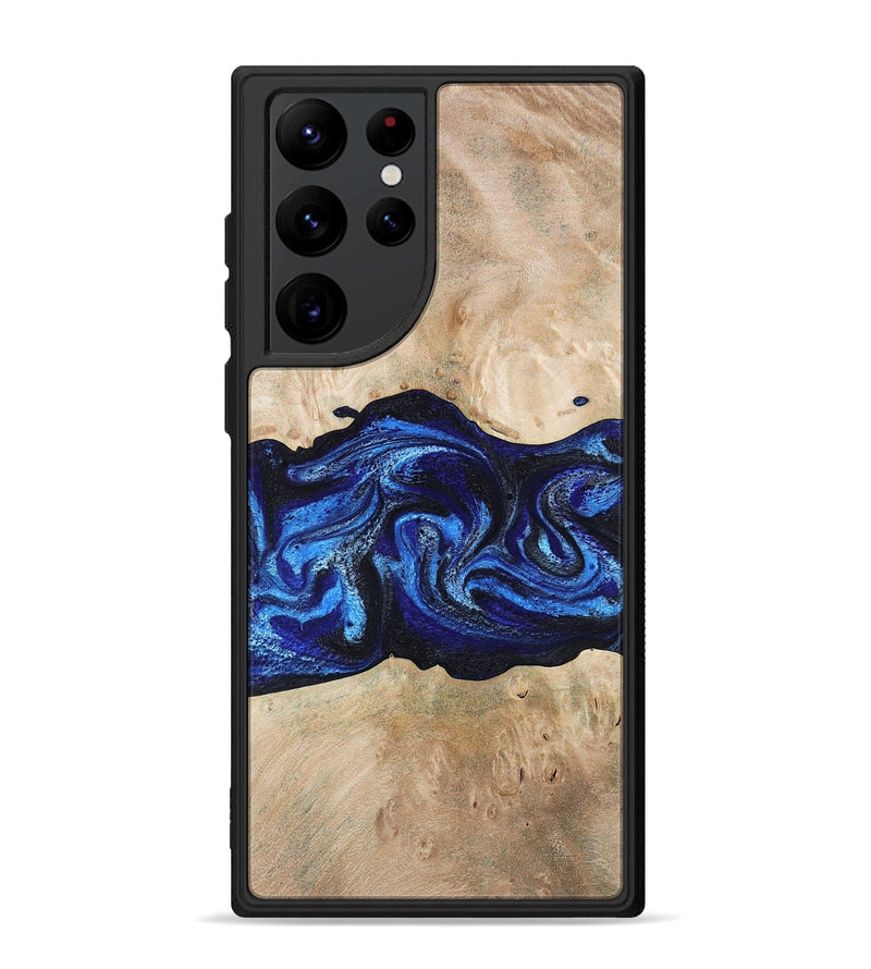 Galaxy S22 Ultra Wood Phone Case - Giselle (Blue, 787268)