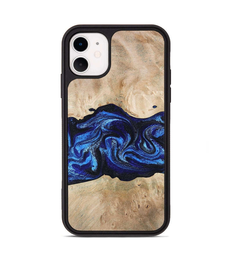 iPhone 11 Wood Phone Case - Giselle (Blue, 787268)