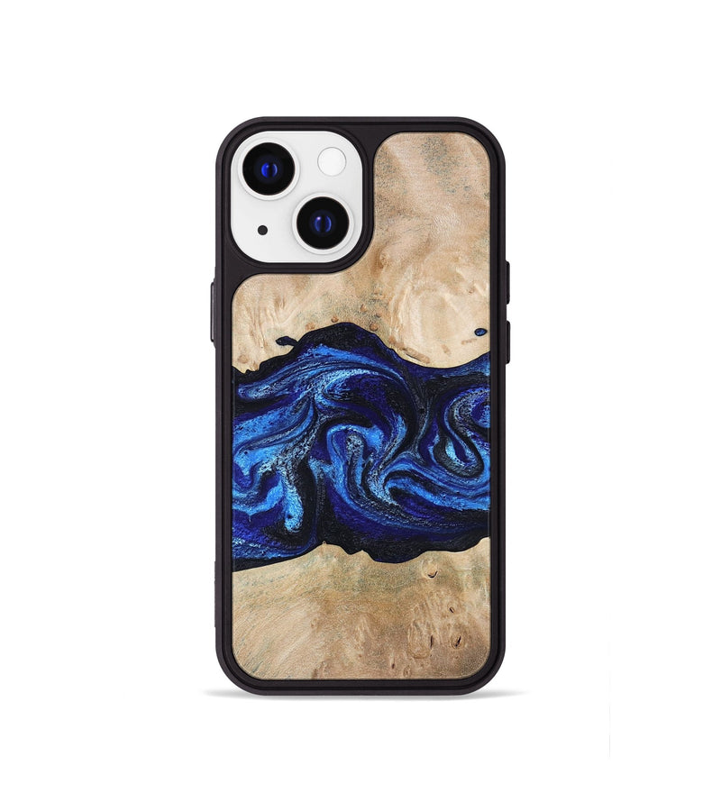 iPhone 13 mini Wood Phone Case - Giselle (Blue, 787268)