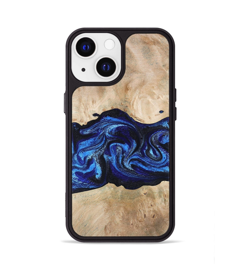 iPhone 13 Wood Phone Case - Giselle (Blue, 787268)
