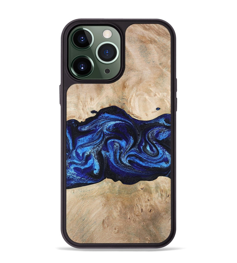 iPhone 13 Pro Max Wood Phone Case - Giselle (Blue, 787268)