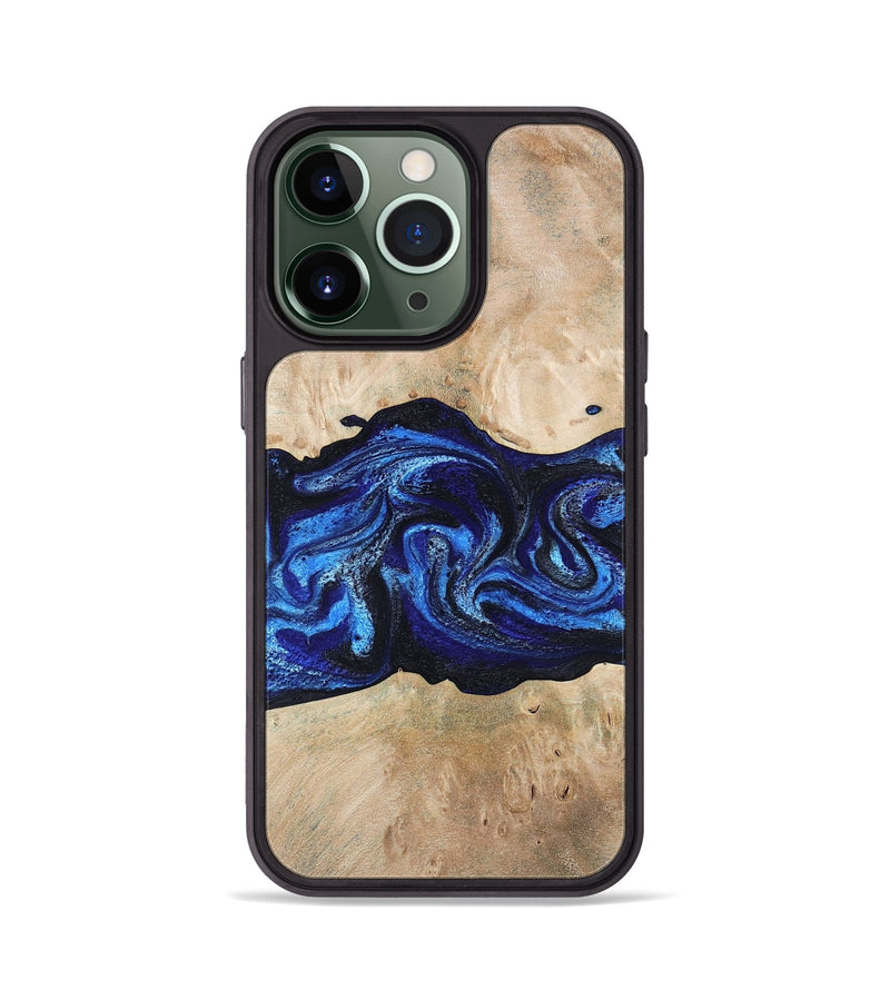 iPhone 13 Pro Wood Phone Case - Giselle (Blue, 787268)