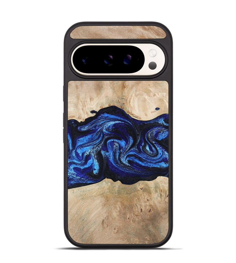 Pixel 9 Wood Phone Case - Giselle (Blue, 787268)