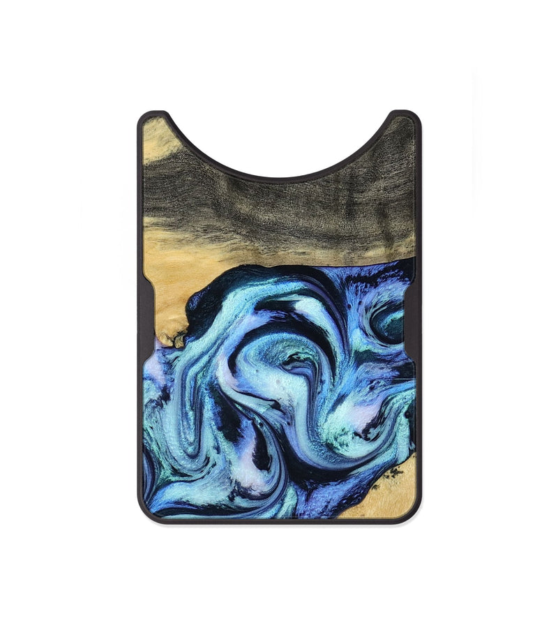 Alloy Wood Wallet - Shonda (Blue, 787270)