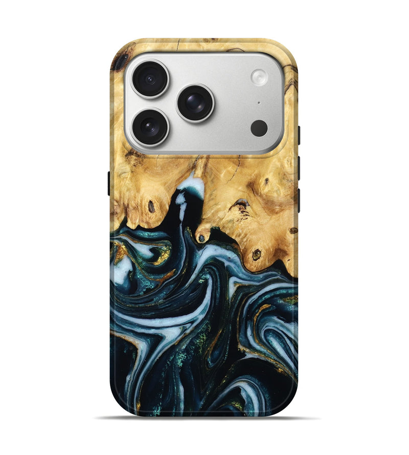 iPhone 17 Pro Wood Live Edge Phone Case - Felisha (Ombre, 787323)