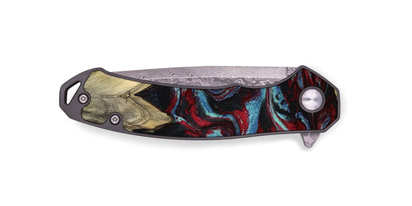 EDC Wood Pocket Knife - Allyson (Red, 787435)