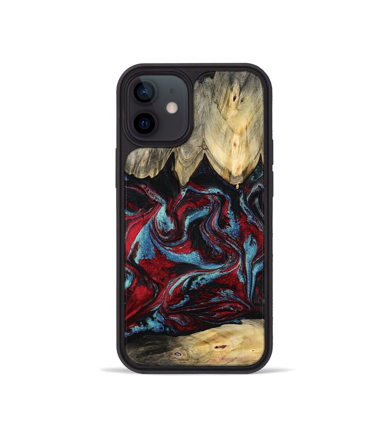 iPhone 12 mini Wood Phone Case - Allyson (Red, 787435)