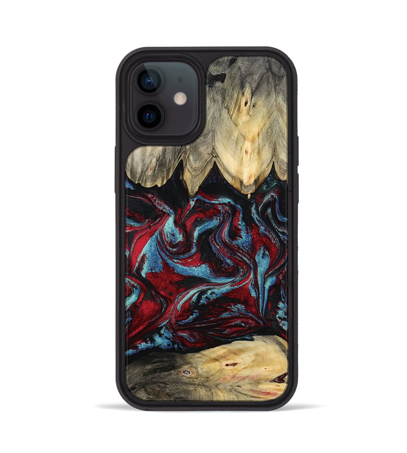 iPhone 12 Wood Phone Case - Allyson (Red, 787435)