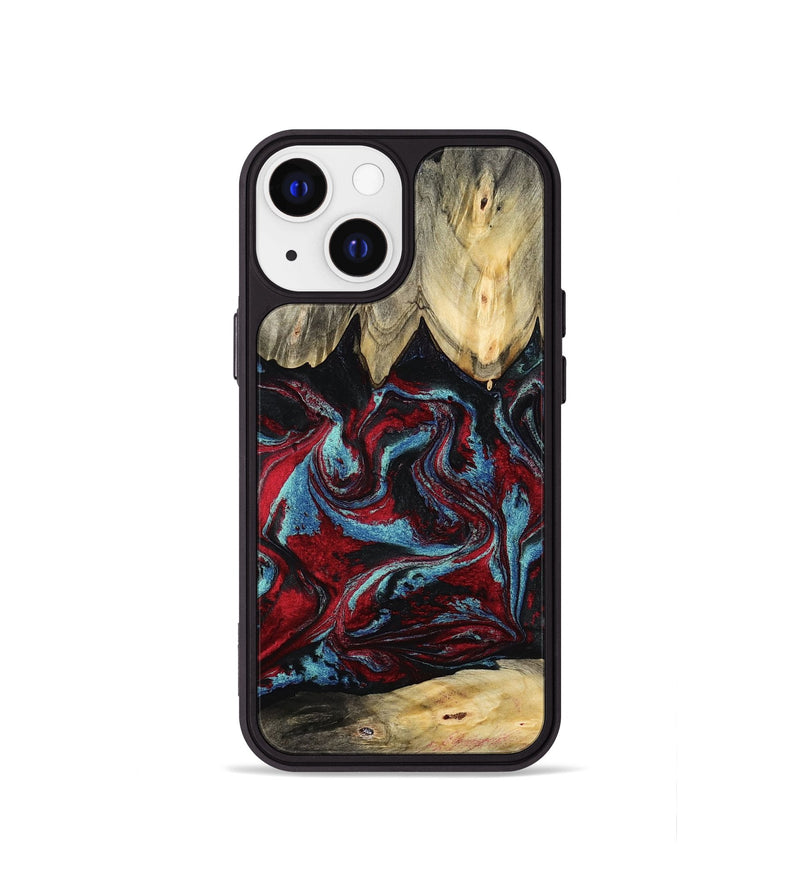 iPhone 13 mini Wood Phone Case - Allyson (Red, 787435)