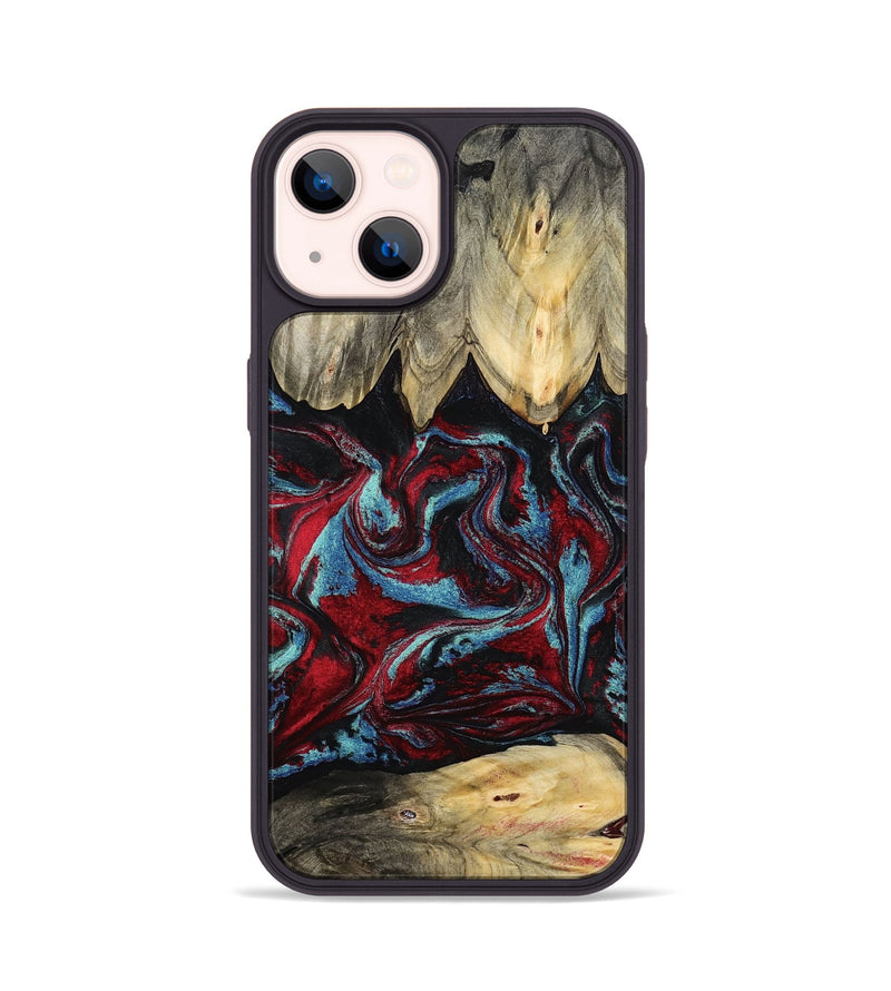 iPhone 14 Wood Phone Case - Allyson (Red, 787435)