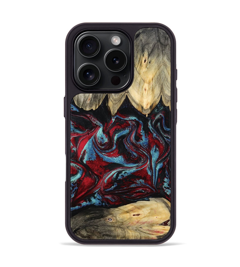 iPhone 16 Pro Wood Phone Case - Allyson (Red, 787435)