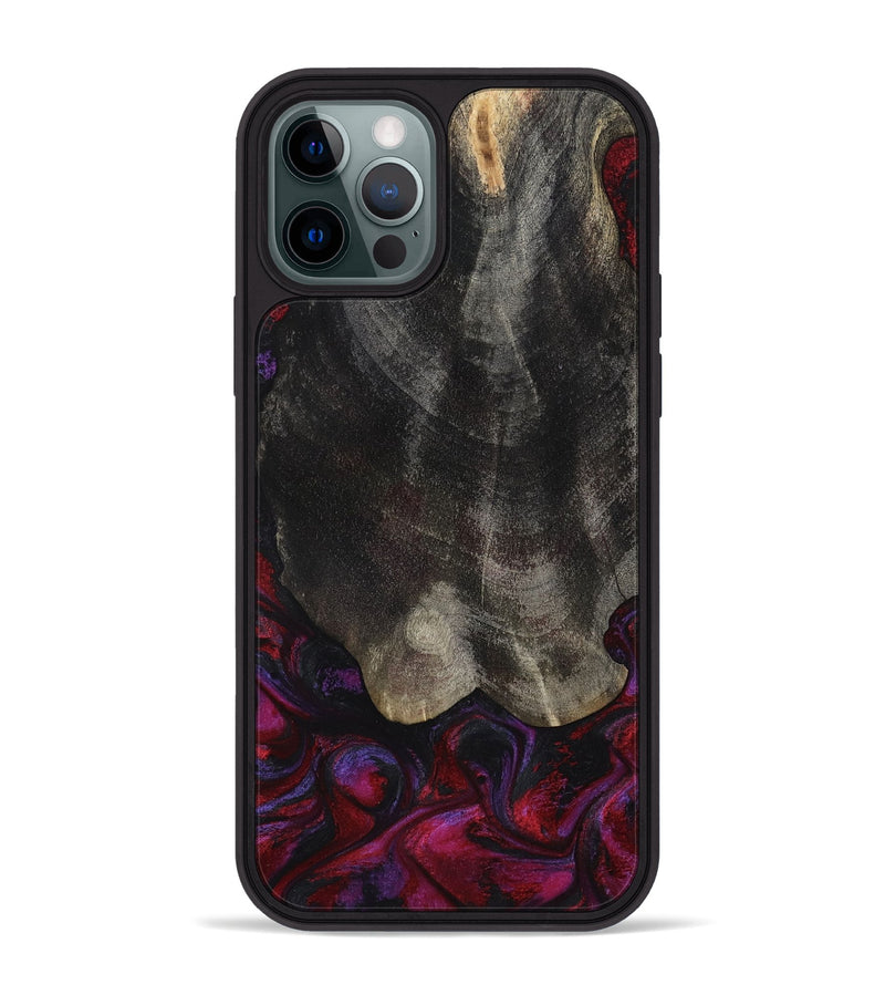 iPhone 12 Pro Max Wood Phone Case - Nova (Red, 787437)