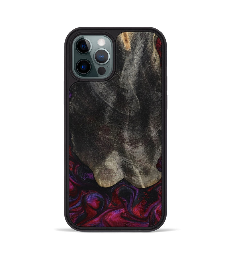 iPhone 12 Pro Wood Phone Case - Nova (Red, 787437)