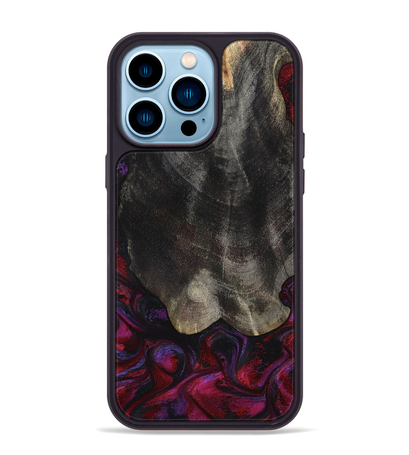 iPhone 14 Pro Max Wood Phone Case - Nova (Red, 787437)