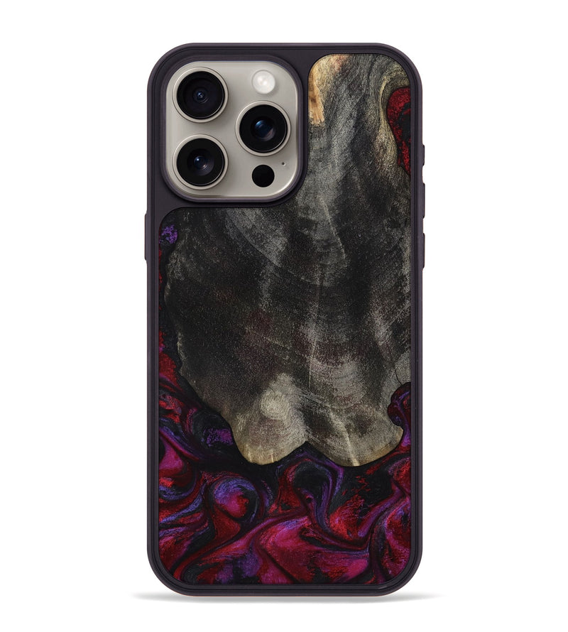 iPhone 15 Pro Max Wood Phone Case - Nova (Red, 787437)