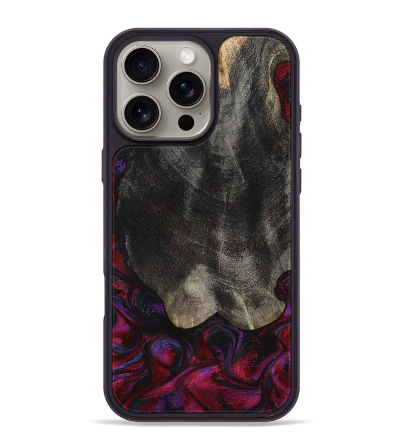 iPhone 16 Pro Max Wood Phone Case - Nova (Red, 787437)