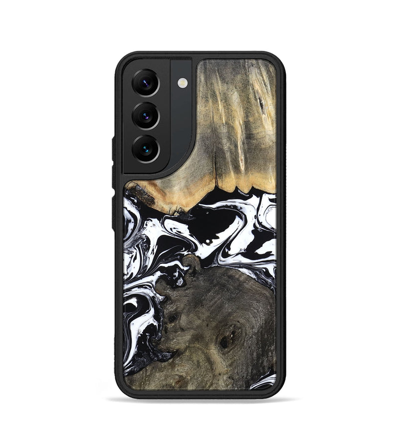 Galaxy S22 Wood Phone Case - Ishaan (Black & White, 787446)