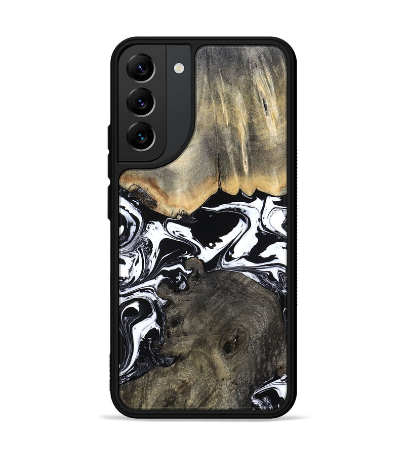 Galaxy S22 Plus Wood Phone Case - Ishaan (Black & White, 787446)