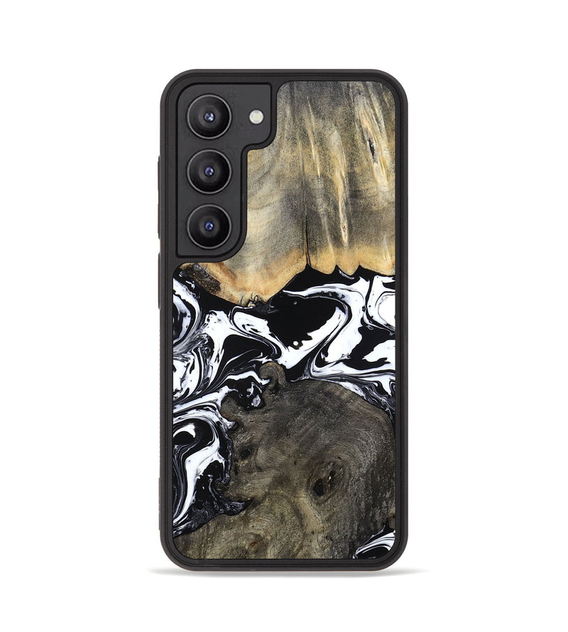 Galaxy S23 Wood Phone Case - Ishaan (Black & White, 787446)