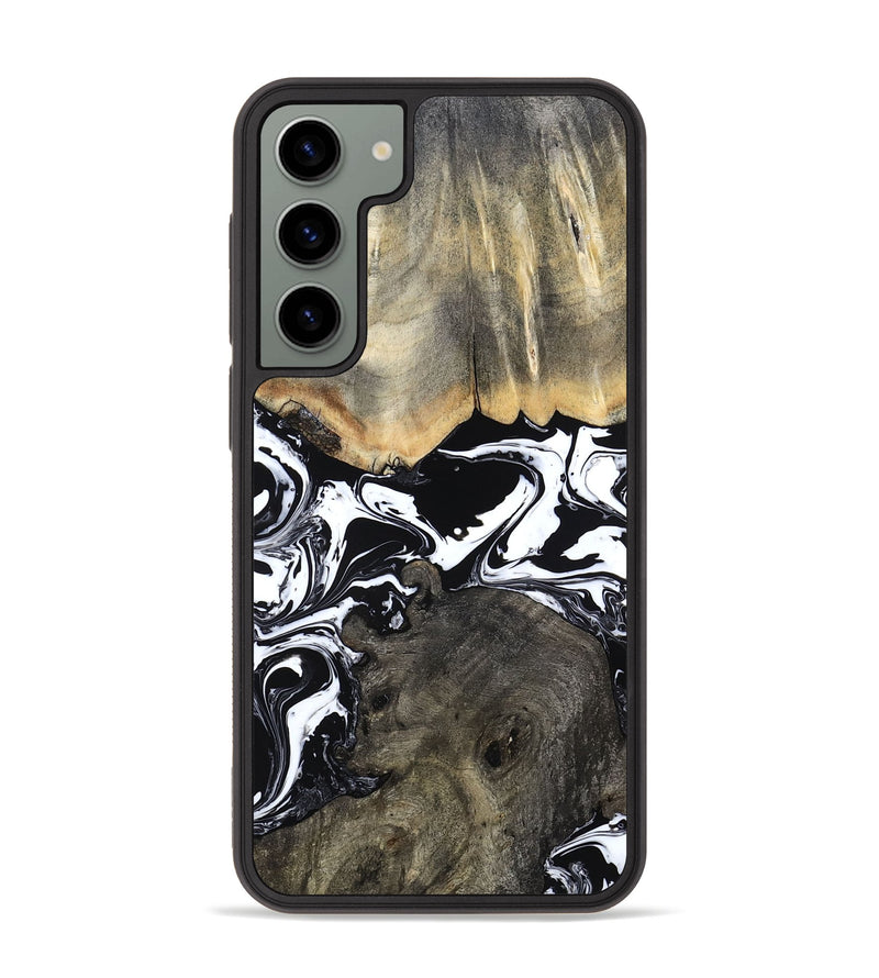 Galaxy S23 Plus Wood Phone Case - Ishaan (Black & White, 787446)
