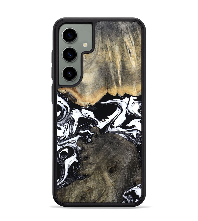 Galaxy S24 Plus Wood Phone Case - Ishaan (Black & White, 787446)