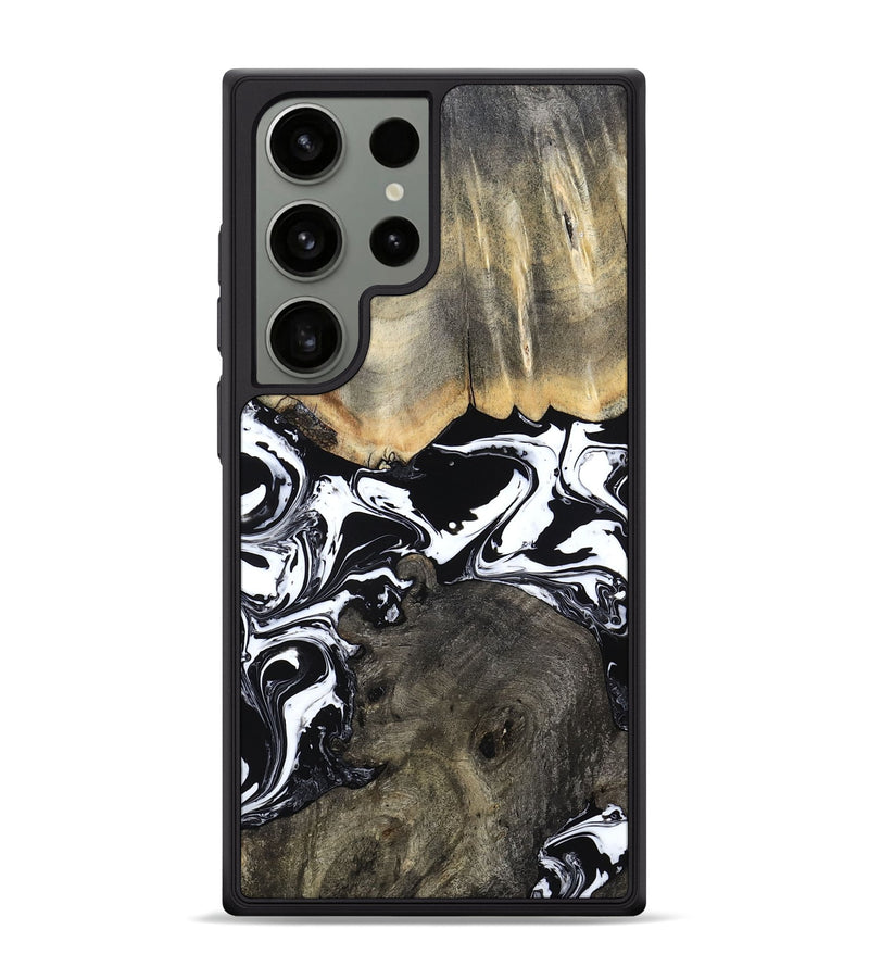 Galaxy S24 Ultra Wood Phone Case - Ishaan (Black & White, 787446)