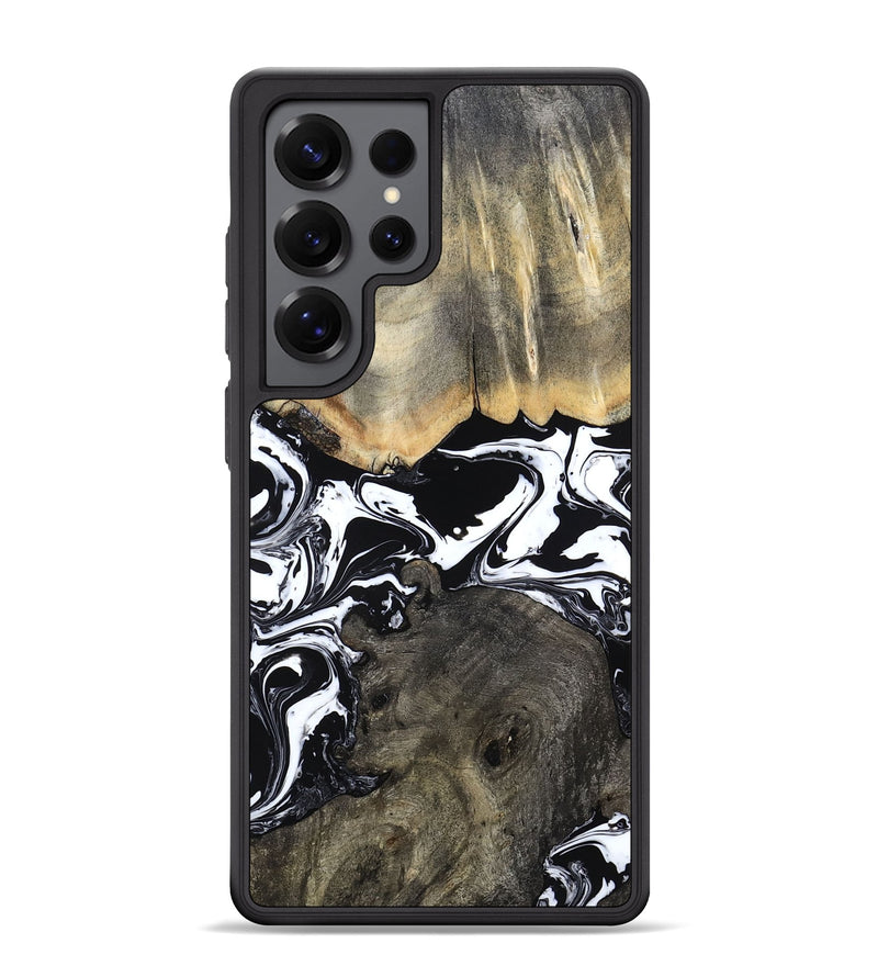 Galaxy S25 Ultra Wood Phone Case - Ishaan (Black & White, 787446)