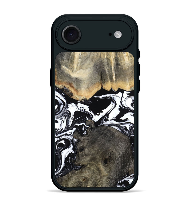 iPhone 17 Air Wood Phone Case - Ishaan (Black & White, 787446)
