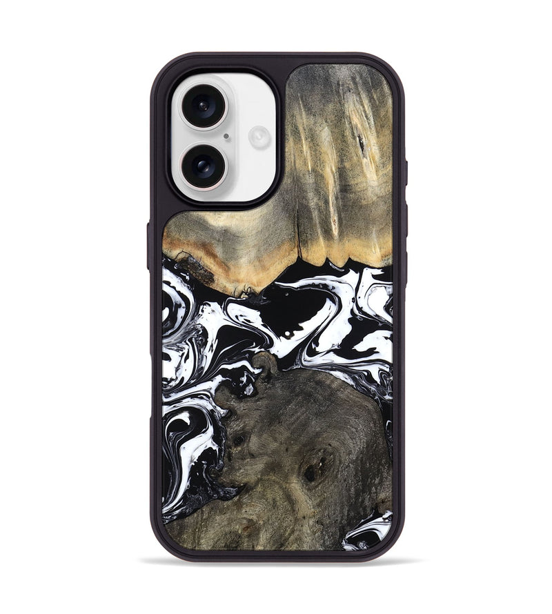 iPhone 17 Wood Phone Case - Ishaan (Black & White, 787446)