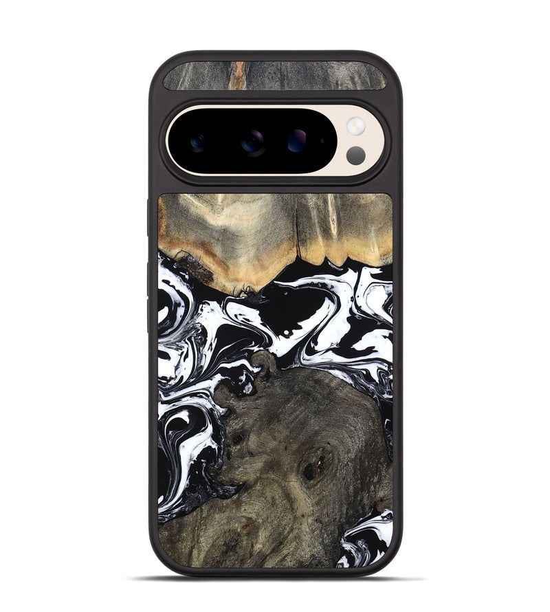 Pixel 10 Wood Phone Case - Ishaan (Black & White, 787446)