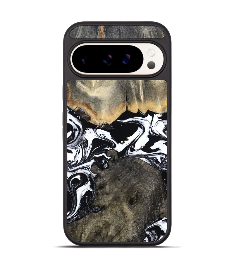Pixel 9 Pro Wood Phone Case - Ishaan (Black & White, 787446)
