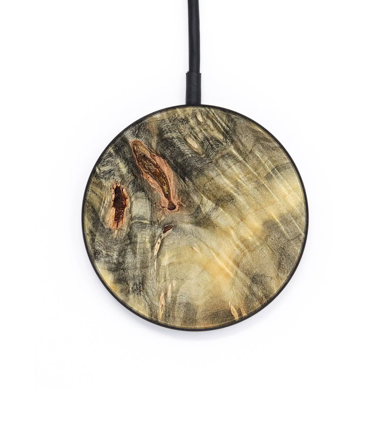 Circle Wood Wireless Charger - Mira (Teal & Gold, 787465)