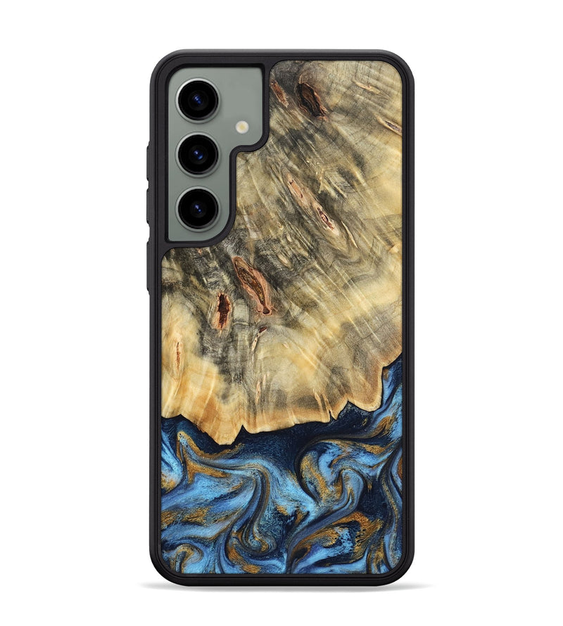 Galaxy S24 Plus Wood Phone Case - Mira (Teal & Gold, 787465)