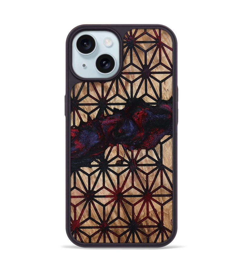 iPhone 15 Wood Phone Case - Merrill (Pattern, 787475)