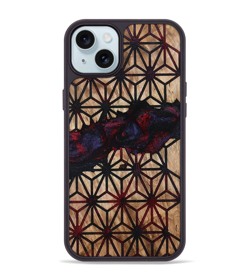 iPhone 15 Plus Wood Phone Case - Merrill (Pattern, 787475)