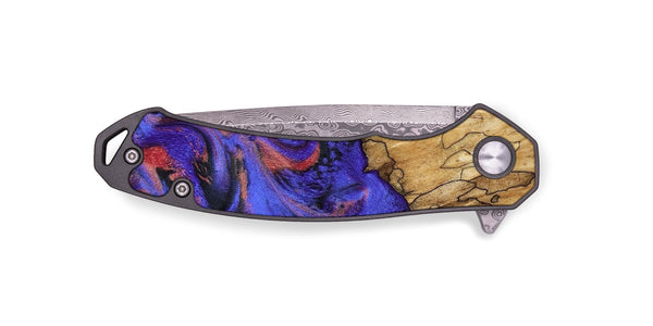 EDC Wood Pocket Knife - Alden (Purple, 787478)