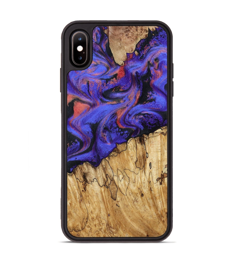 iPhone Xs Max Wood Phone Case - Alden (Purple, 787478)