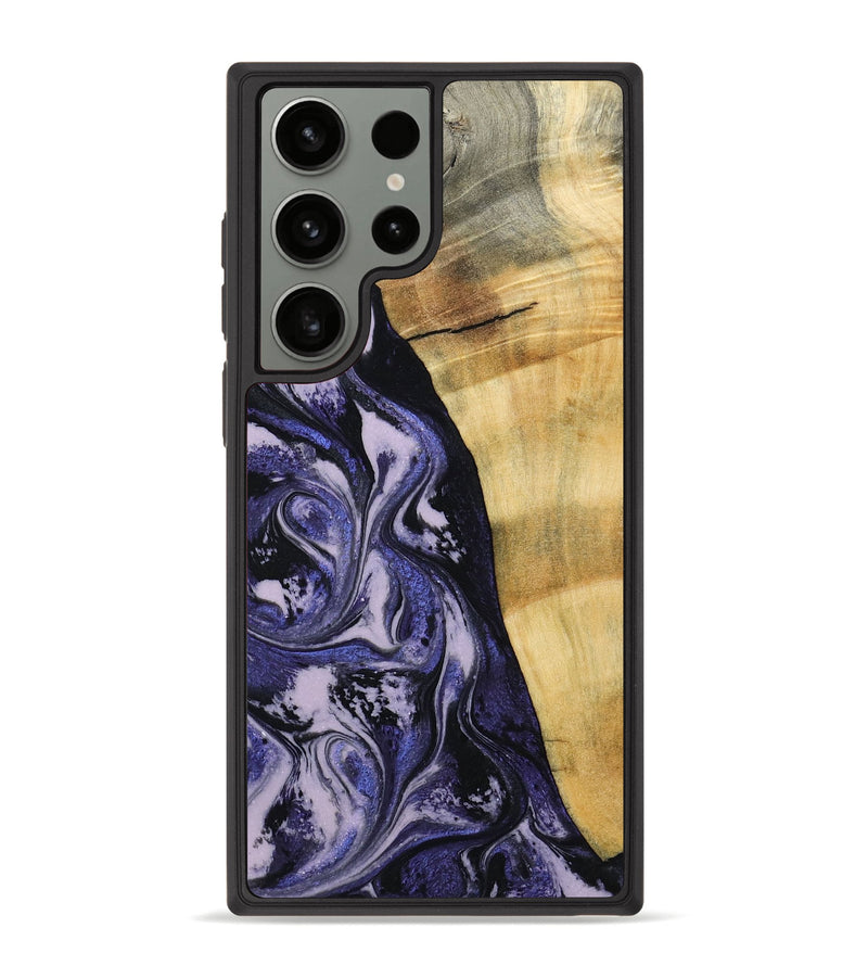 Galaxy S23 Ultra Wood Phone Case - Alisha (Purple, 787480)