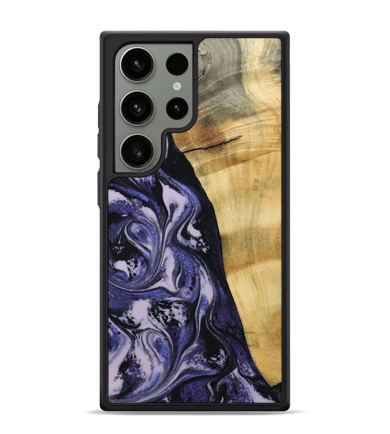 Galaxy S24 Ultra Wood Phone Case - Alisha (Purple, 787480)