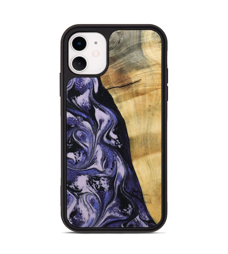 iPhone 11 Wood Phone Case - Alisha (Purple, 787480)