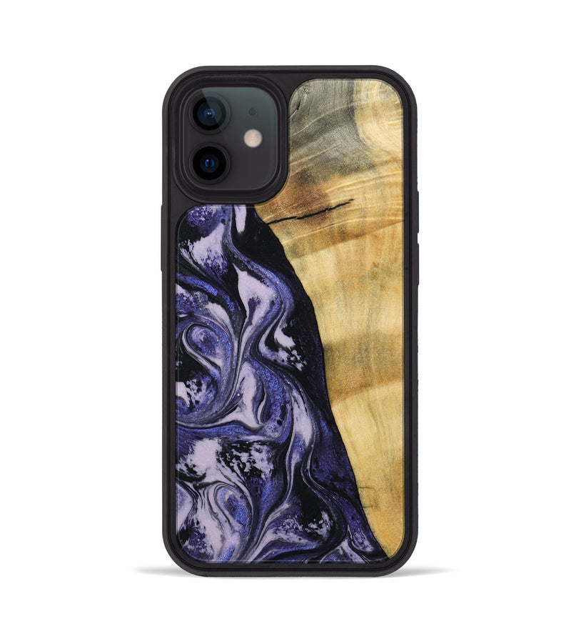 iPhone 12 Wood Phone Case - Alisha (Purple, 787480)