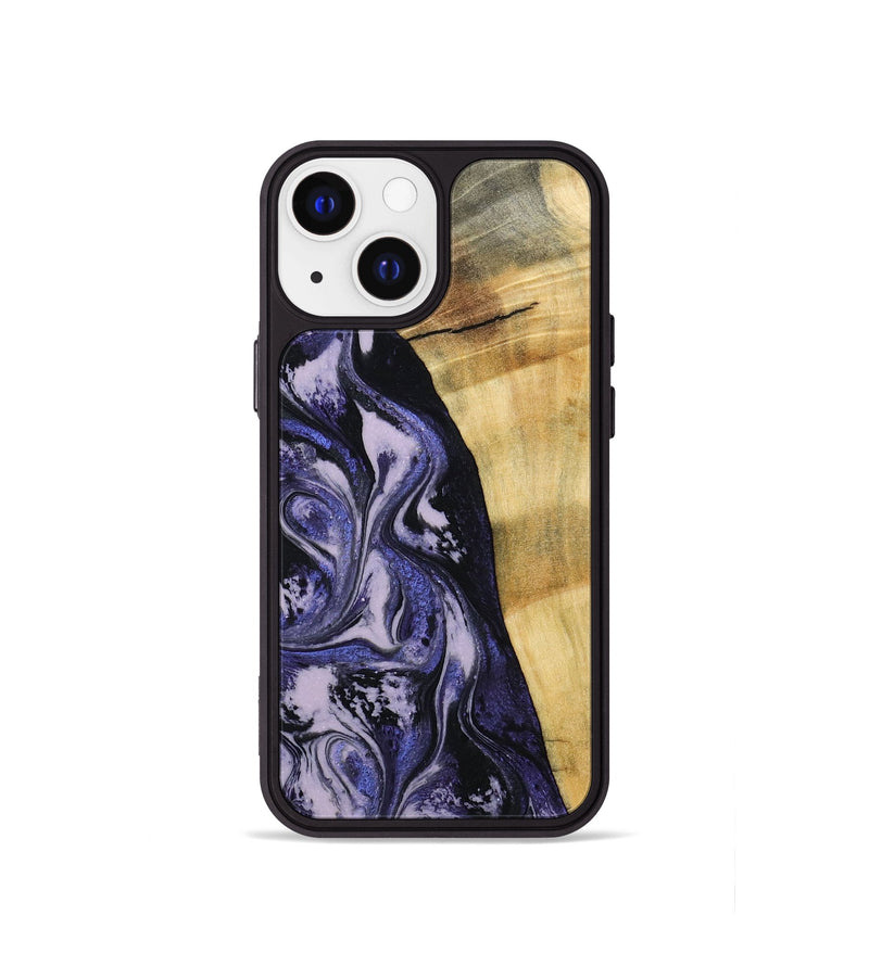 iPhone 13 mini Wood Phone Case - Alisha (Purple, 787480)