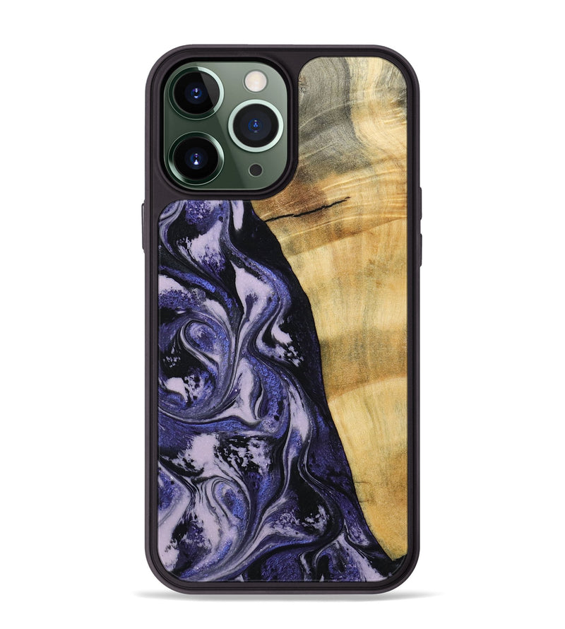 iPhone 13 Pro Max Wood Phone Case - Alisha (Purple, 787480)