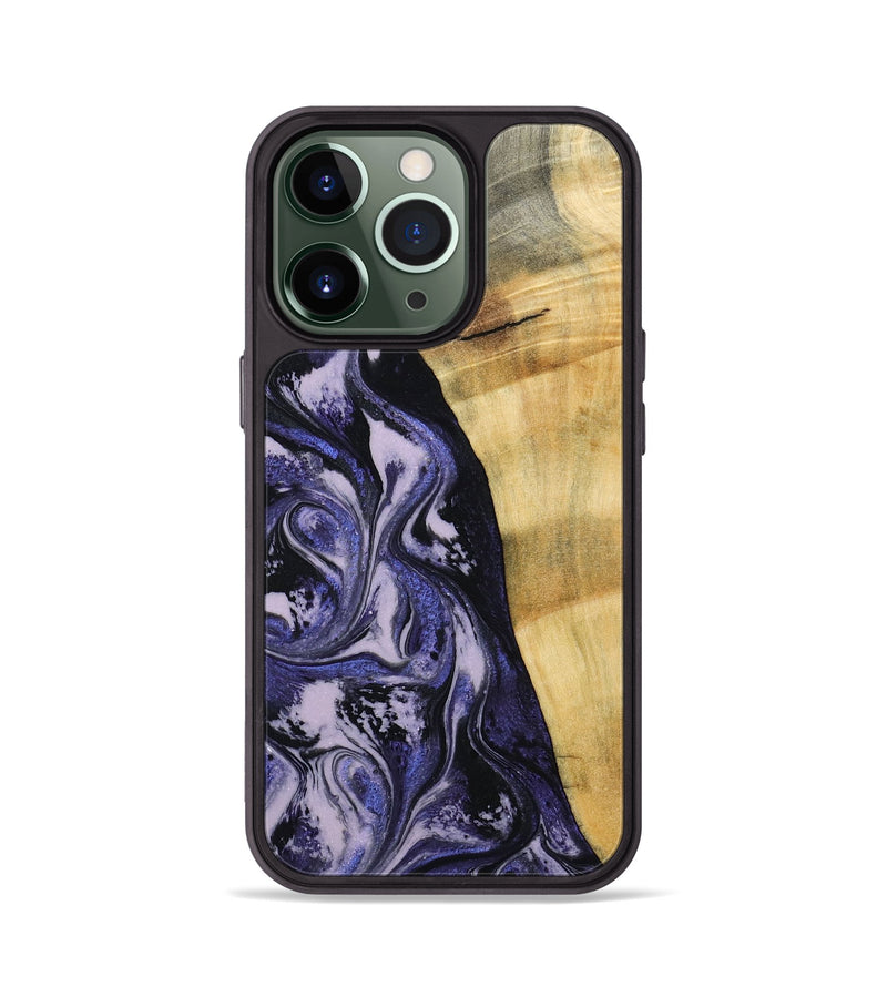 iPhone 13 Pro Wood Phone Case - Alisha (Purple, 787480)