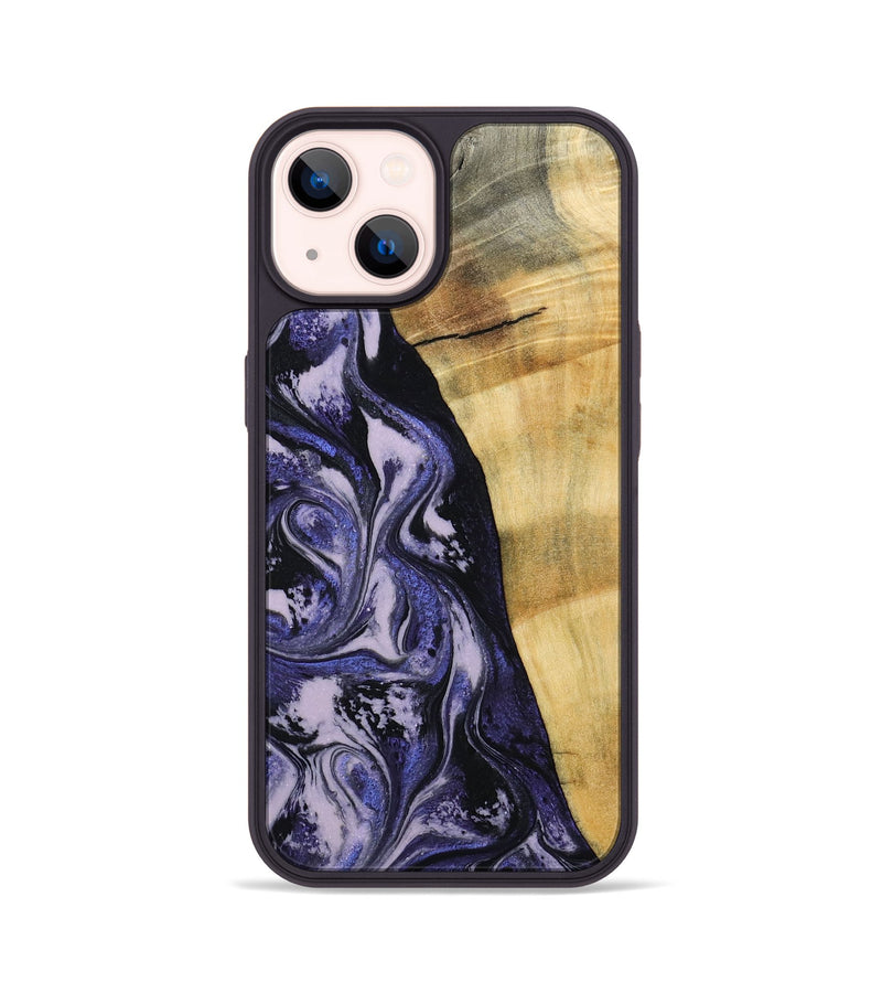iPhone 14 Wood Phone Case - Alisha (Purple, 787480)